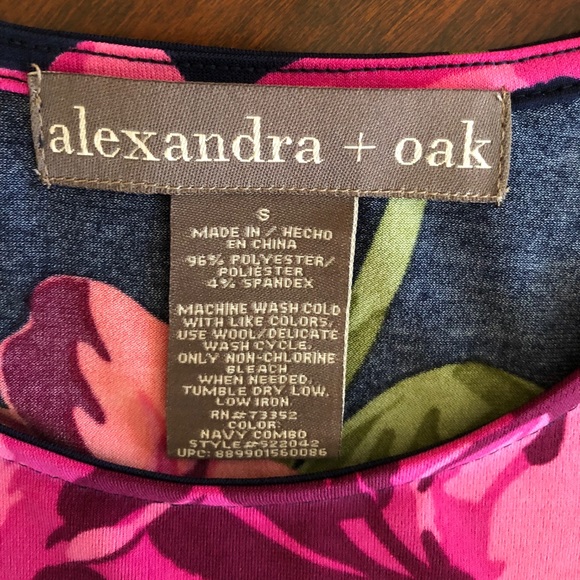 NWT Alexandra + Oak navy floral dress! - Picture 5 of 7